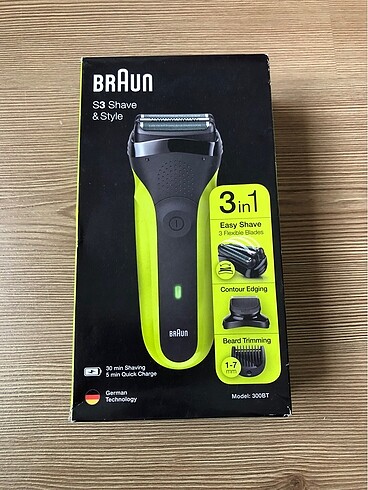 Braun series 3 300 bt 3 ü 1 arada tıraş makinesi