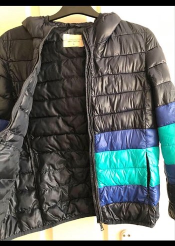 Erkek Çocuk Lacivert Renkli Kapüşonlu Mont - Görsel 4