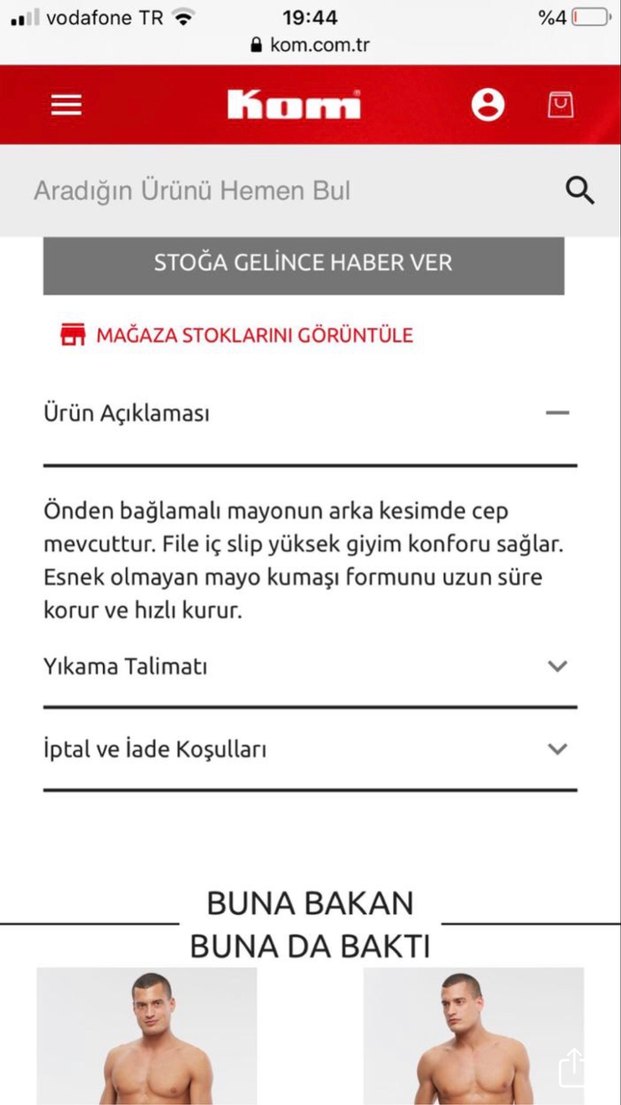 Erkek mayo - Görsel 3