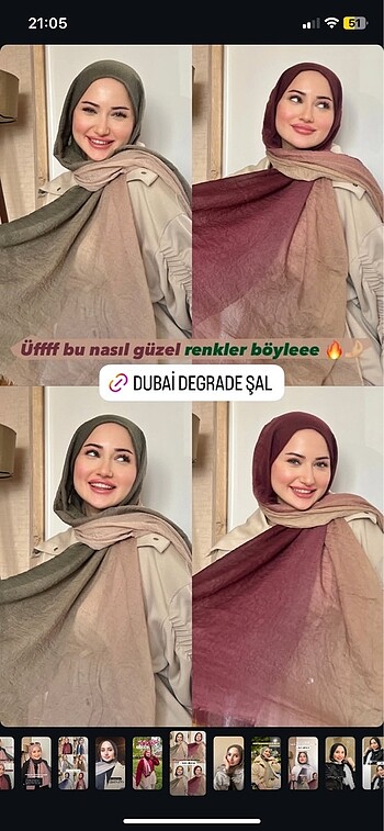 Dubai degrade şal - Görsel 4