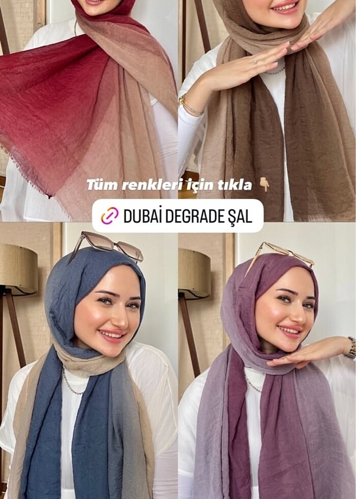 Dubai degrade şal - Görsel 3
