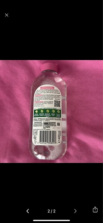 Garnier garnier micellar makyaj temizleme suyu