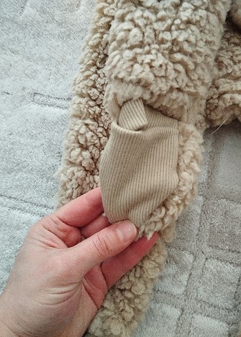 Kapüşonlu Kahverengi Bebek Tulum ve Desenli Ceketler - Görsel 5