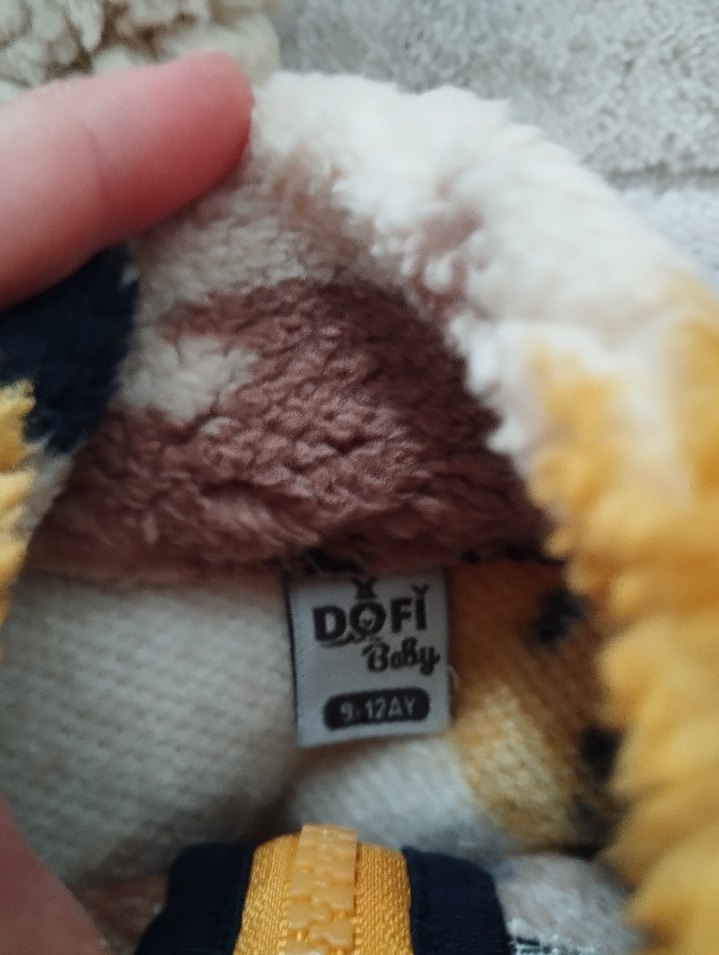 Kapüşonlu Kahverengi Bebek Tulum ve Desenli Ceketler - Görsel 4