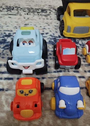 Renkli Oyuncak Araba Seti - Görsel 6