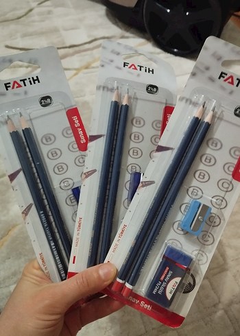 Sınav Seti 3'lü Kalem ve Açacak Seti - Görsel 3