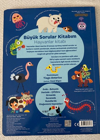 Çocuk Kitabı Yapı Kredi Yayınları Büyk Sorular Kitabım - Hayvanl - Görsel 6