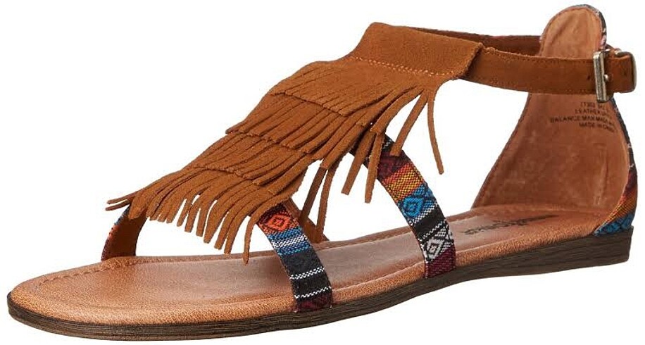 Minnetonka Maui gerçek süet sandalet