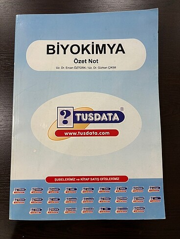 Biyokimya Tus özel not
