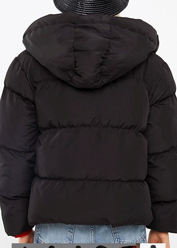 Kısa Kesim siyah  Denim Ceket - Görsel 2