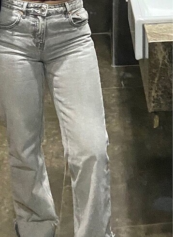 s Beden gri Renk Stradivarius gri jean