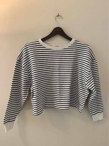 Zara Çizgili Sweatshirt