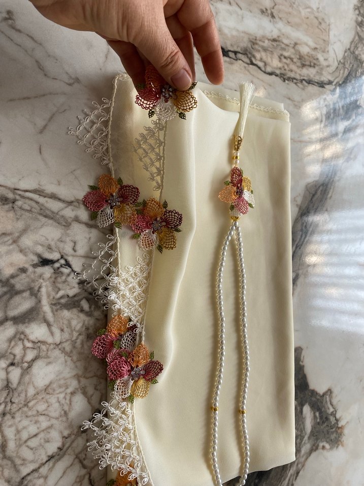 İğne oyası namaz örtüsü - Görsel 2