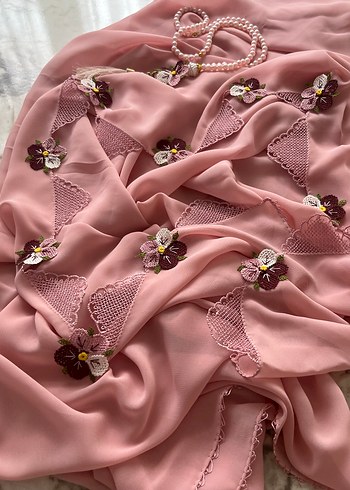 İğne oyalı mevlüt örtüsü tespih hediye - Görsel 2