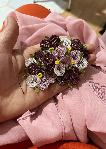 İğne oyalı mevlüt örtüsü tespih hediye - Görsel 8