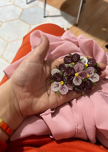 İğne oyalı mevlüt örtüsü tespih hediye - Görsel 7