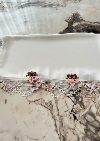 İğne oyalı mevlit örtüsü tespih hediye - Görsel 4