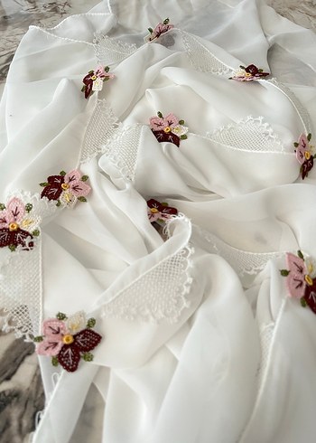 İğne oyalı mevlit örtüsü tespih hediye - Görsel 2