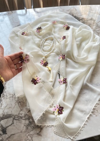 İğne oyası mevlüt örtüsü tespih hediye - Görsel 4