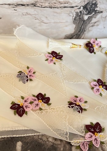 İğne oyası mevlüt örtüsü tespih hediye - Görsel 5