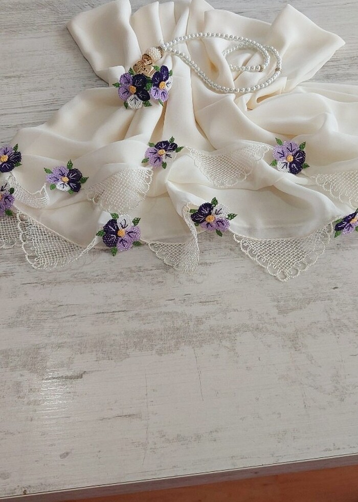 Igne oyası namaz ortusu tesbihlı takım  - Görsel 2