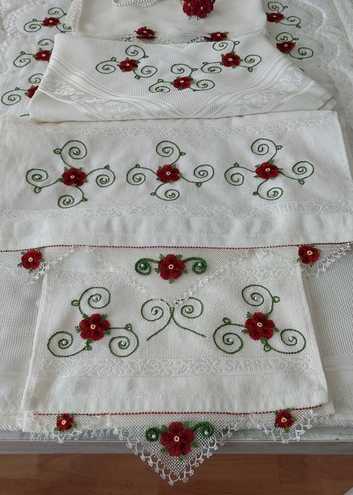 Seccade takımı ıgne oyası - Görsel 3