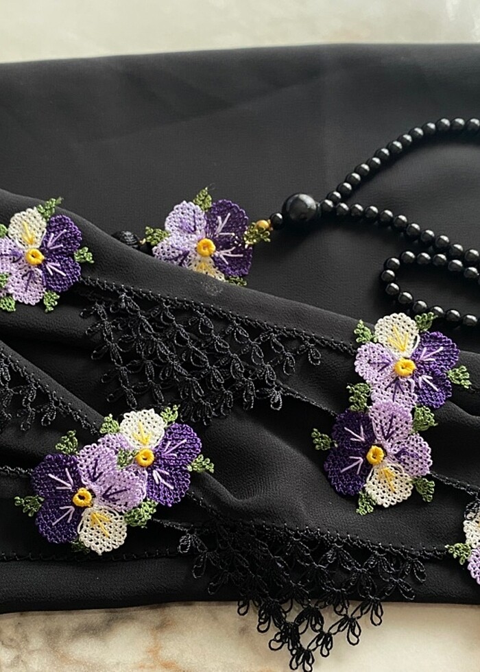 İğne oyası namaz örtüsü - Görsel 3