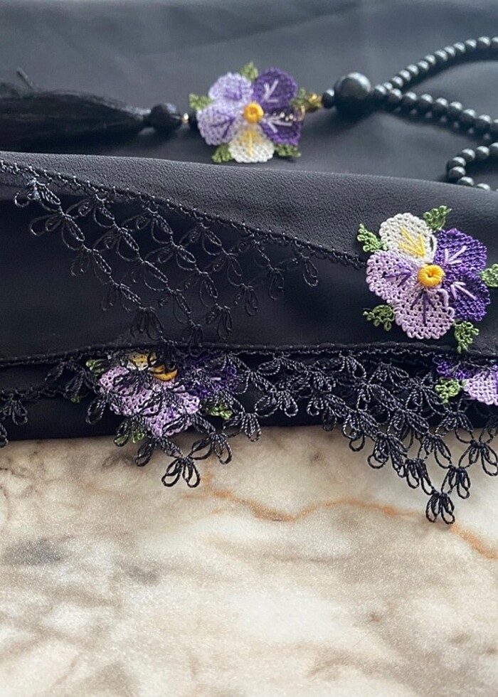 İğne oyası namaz örtüsü - Görsel 4