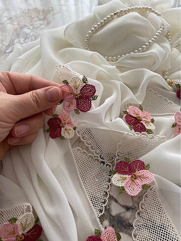 İğne oyası namaz örtüsü se - Görsel 4