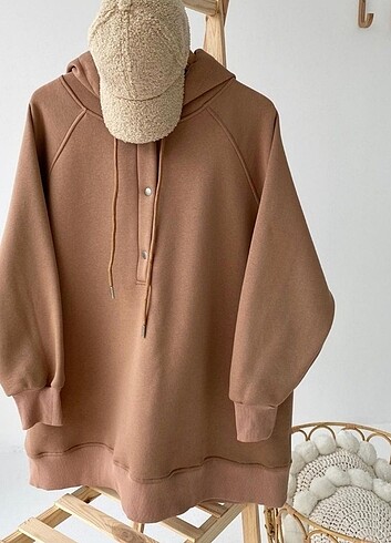 m Beden gri Renk Çıtçıtlı oversize sweat