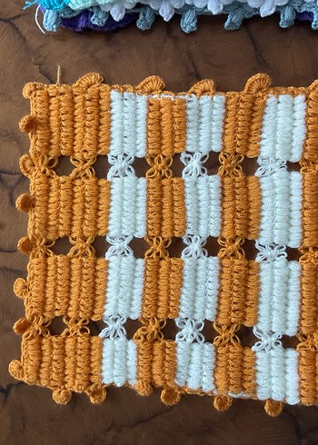 Renkli Örgü Banyo Süngeri - Görsel 7