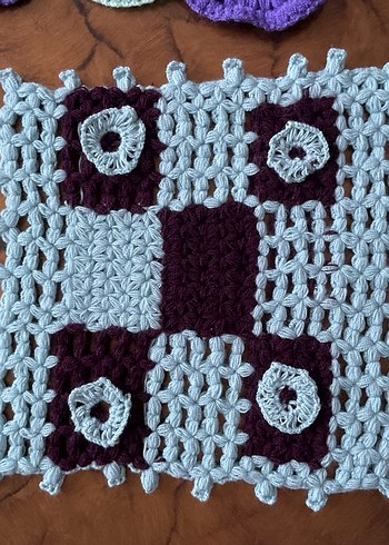 Renkli Örgü Banyo Süngeri - Görsel 3