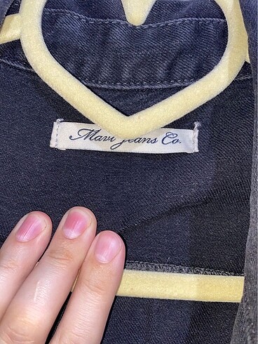 m Beden Mavi jeans kot ceket
