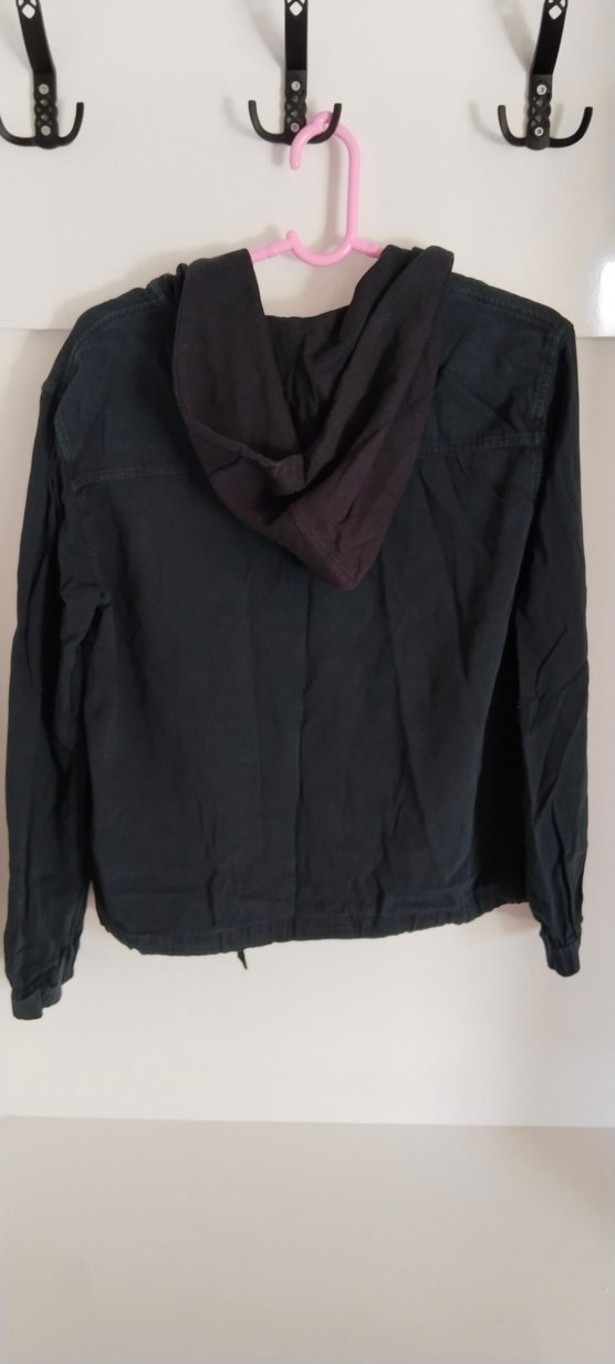 Düğmeli Siyah Midi Kadın Ceket - Görsel 2