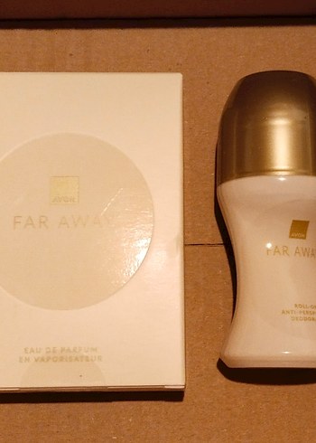 Avon Far Away Kadın Parfüm ve Roll-On Deodorant Seti - Görsel 2