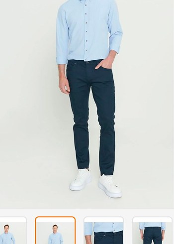 Altınyıldız lacivert Regular Fit Denim Erkek Pantolon 48 beden