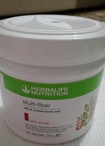Herbalife Multi-Fiber Lifli ve Aromalı İçecek Tozu Elma 204 g 