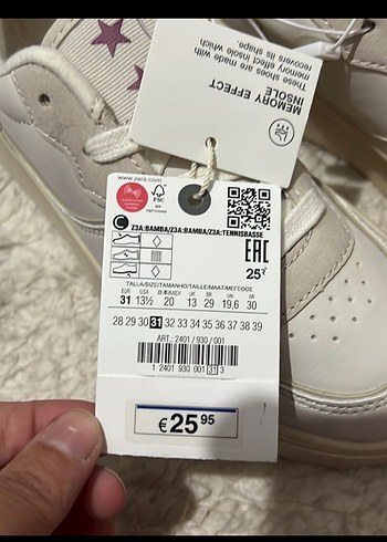 Stiletto Topuklu Beyaz  Spor Ayakkabı - Görsel 3