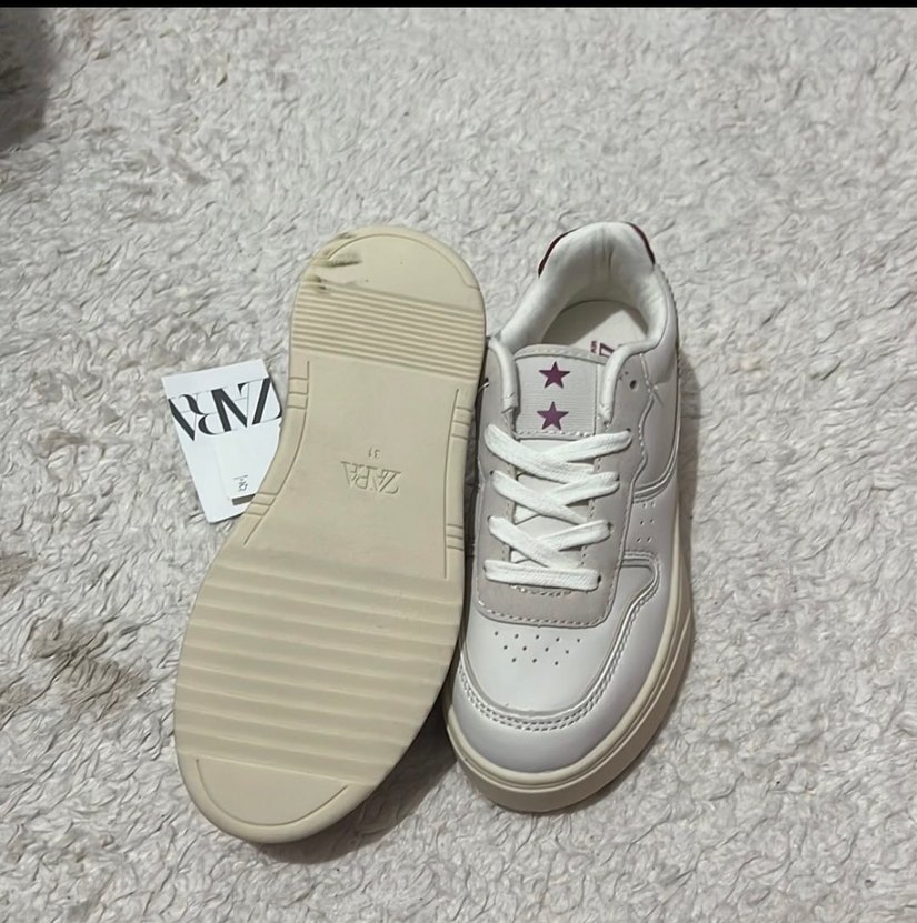 Stiletto Topuklu Beyaz  Spor Ayakkabı - Görsel 4