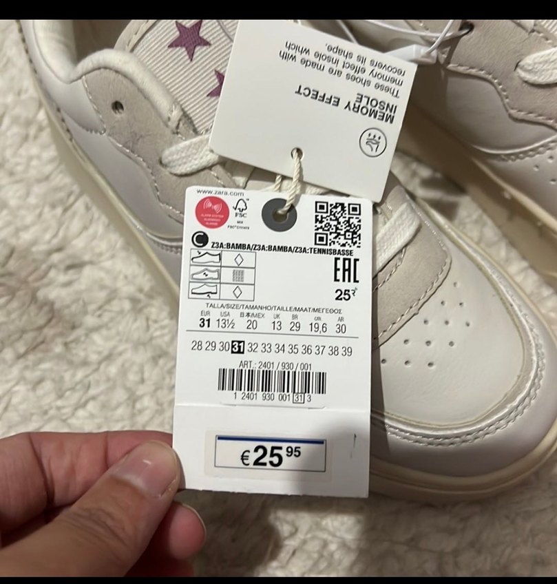 Stiletto Topuklu Beyaz  Spor Ayakkabı - Görsel 3