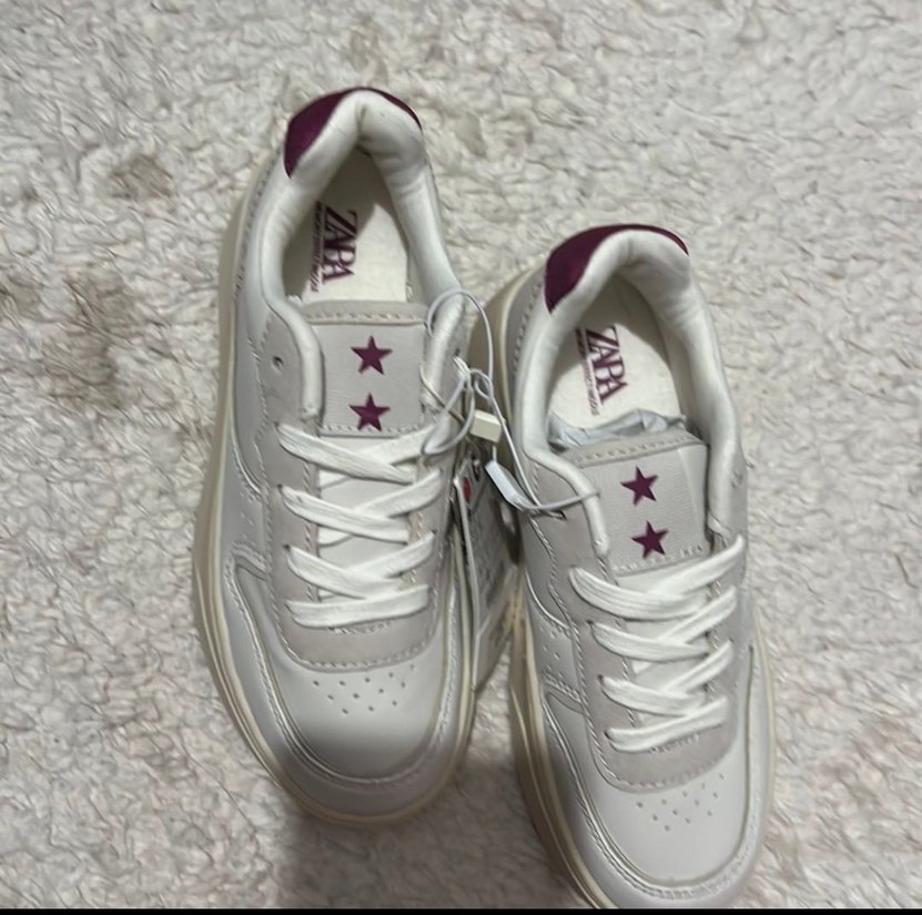 Stiletto Topuklu Beyaz  Spor Ayakkabı - Görsel 2