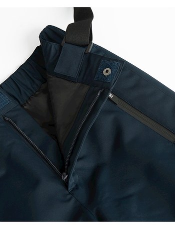 Erkek Çocuk Koyu Mavi Askılı Kemerli Tulum - Görsel 4