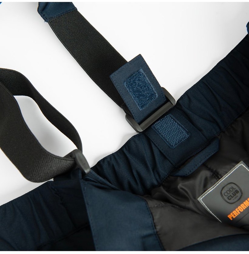 Erkek Çocuk Koyu Mavi Askılı Kemerli Tulum - Görsel 3