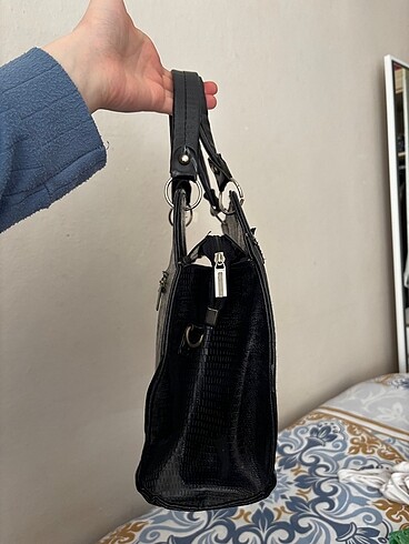  Beden siyah Renk Deri çanta
