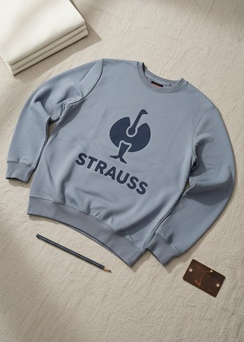 3 iplik şardonsuz oversize bayan sweatshirt