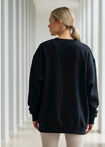 l Beden 3 iplik şardonlu bayan sweatshirt 0.etiketli ürün