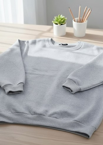 3 iplik şardonlu bayan sweatshirt 0.etiketli ürün