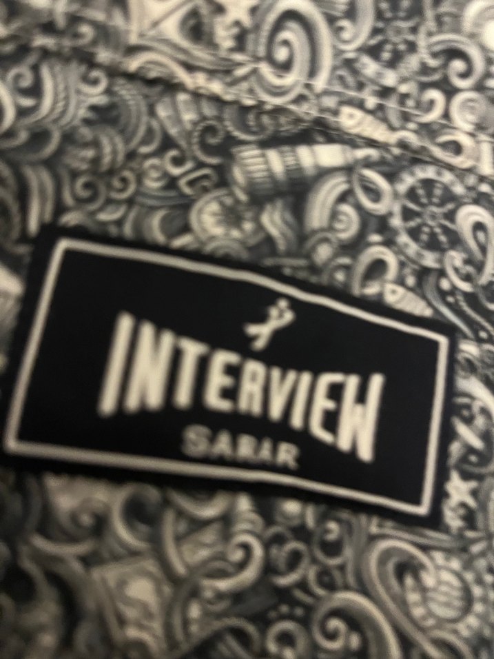 Bohem Desenli Gri Uzun Kollu Erkek Gömlek - Görsel 4