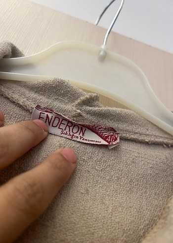 Bej Kapüşonlu Uzun Kaşe Trençkot - Görsel 2