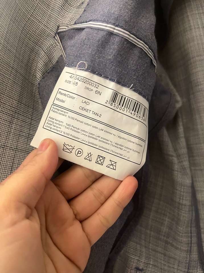 Gri Regular Fit Erkek Takım Elbise Ceketi - Görsel 4